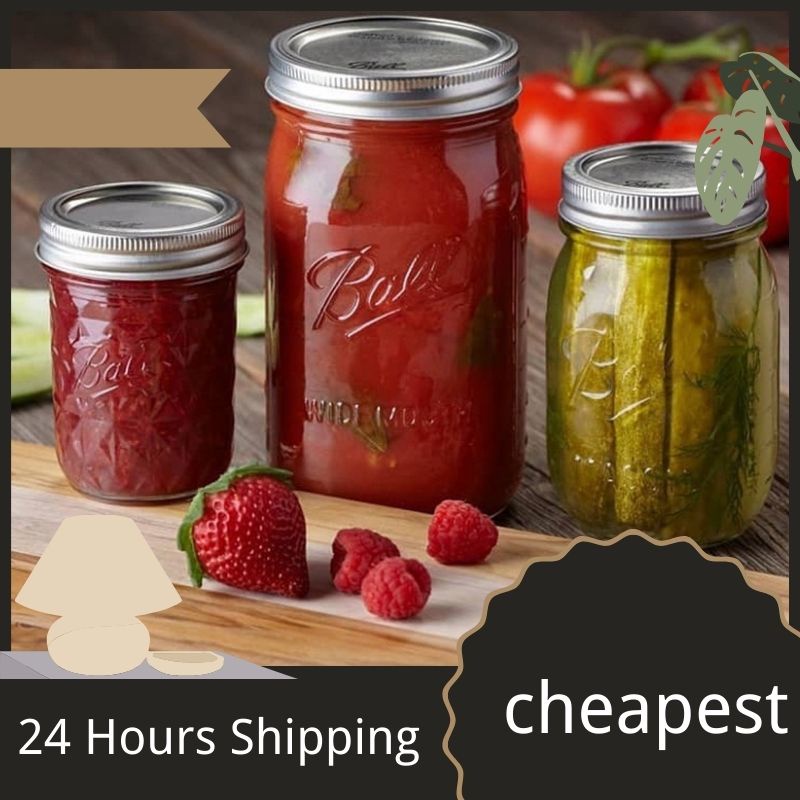 GF 500ml Mason Jar Food Storage Jar Seasoning Bottle Glass Jar Clear