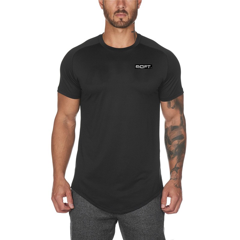 Mens Mesh ShortSleeved Quick Dry Tshirts Slim Fit Graphic tees