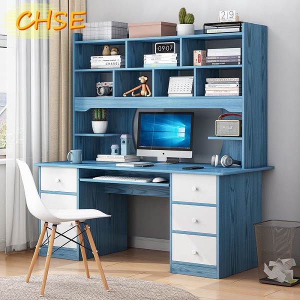 Computer desk/selfstudy desk 】 Self study desk with side shelf