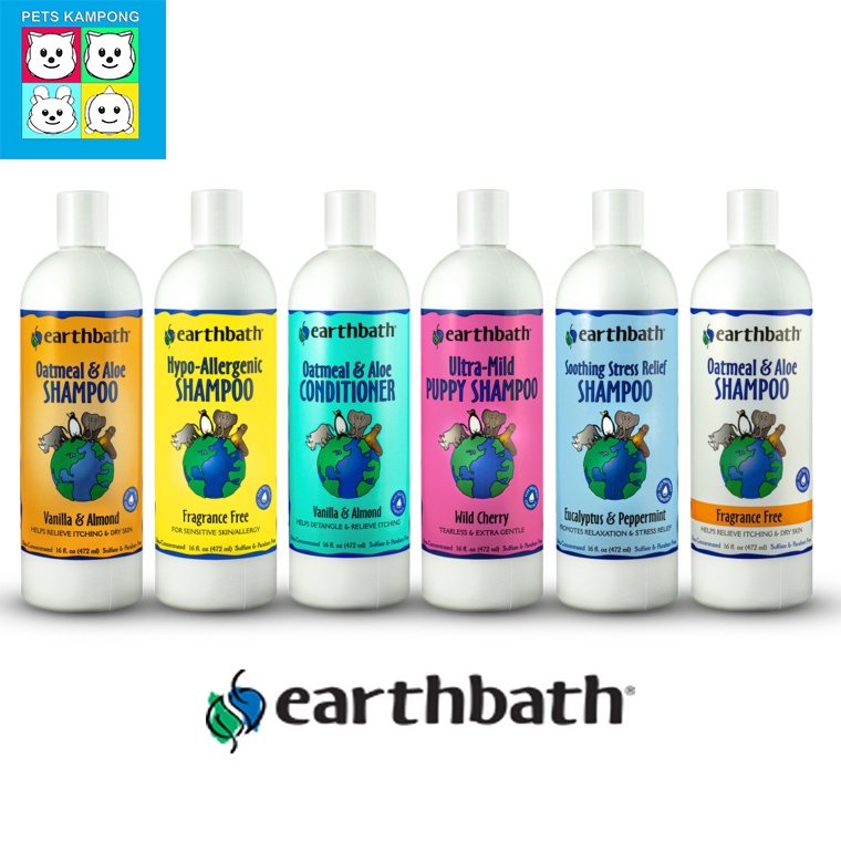 Earthbath Shampoo & Conditioner 16oz Shopee Singapore