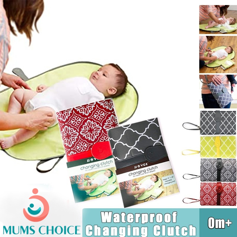 JJOVCE Portable Baby Diaper Changing Mat Waterproof Clutch Baby Travel