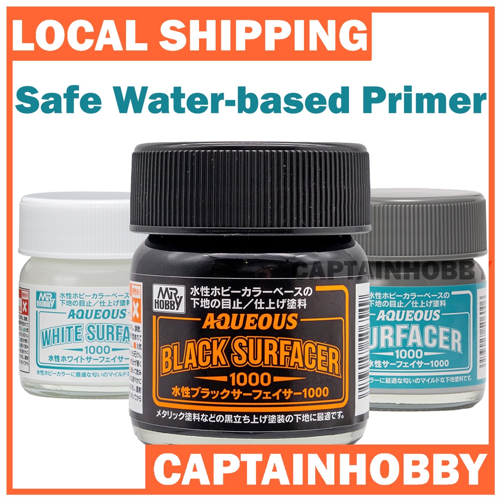 Mr. Hobby AQUEOUS SURFACER Waterbased Primer Spray Can for Hobby Model