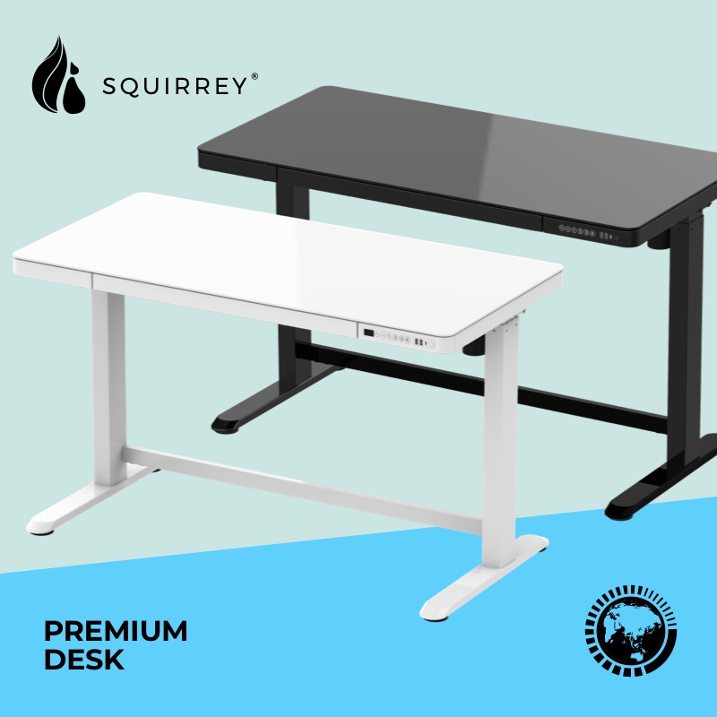 Squirrey Electric Height Adjustable Desk Executive Premium