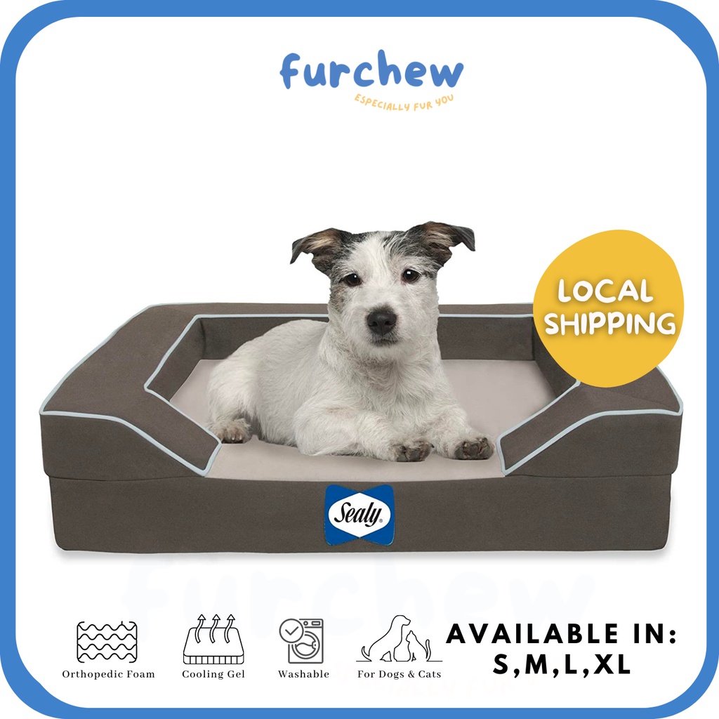 [SG] Sealy Lux Quad Element Orthopedic Dog Bed with Cooling Gel Quad