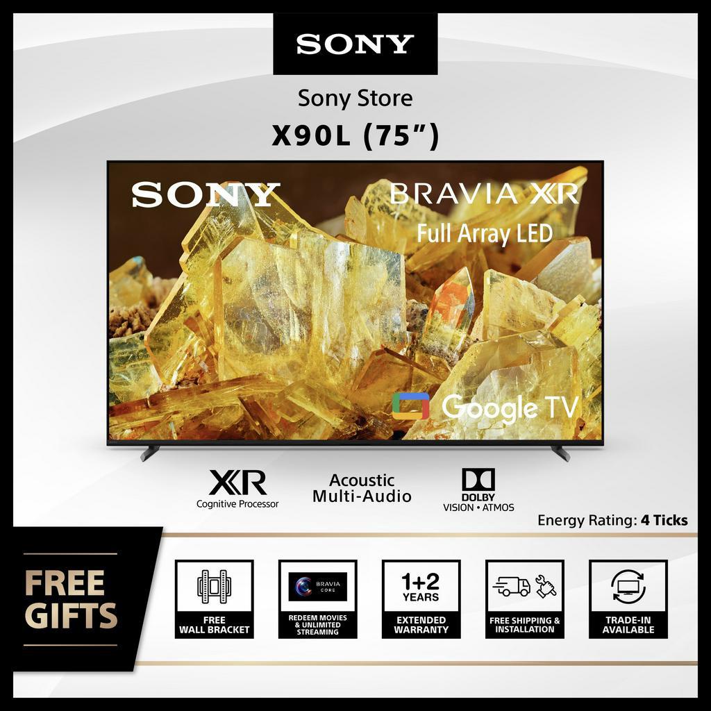 Sony Singapore 75"X90L 4K Full Array LED TV BRAVIA XR 75X90L