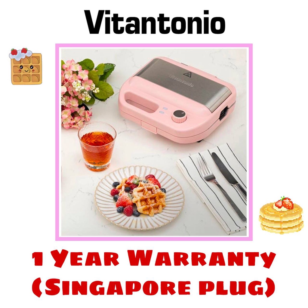 Vitantonio Waffle Maker (VWH500PK) with Singapore Plug(Official