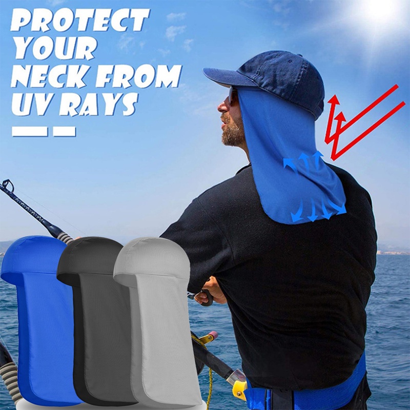 Cycling Sun Protection Cap / Outdoor Cooling Uv Protect Polyester