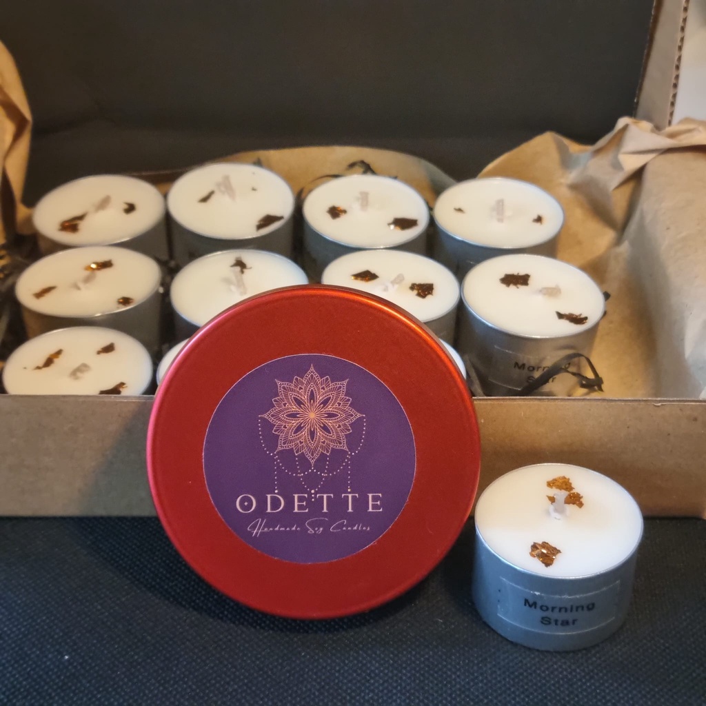 CANDLE [SET 1] UPSIZED Scented Tealights (6/12/24) Soy Wax