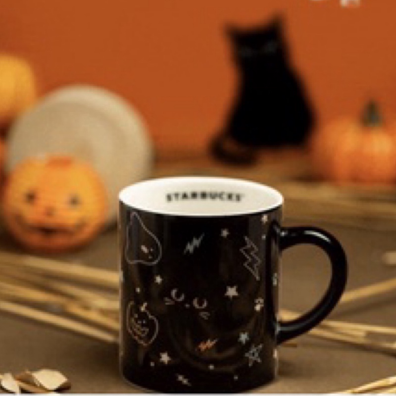Starbucks halloween color changing colour change black cat mug Shopee