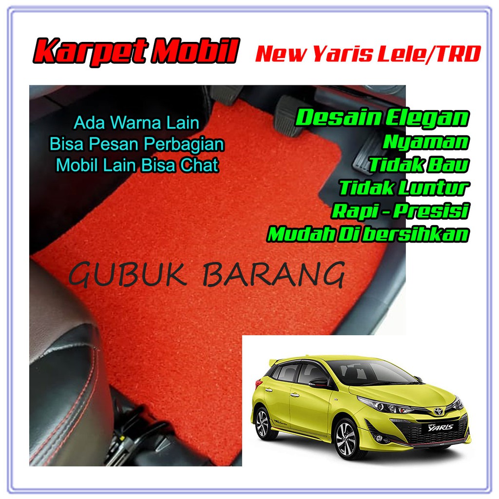 Toyota All New Yaris Premium Car Carpet / Yaris Lele Noodle Carpet