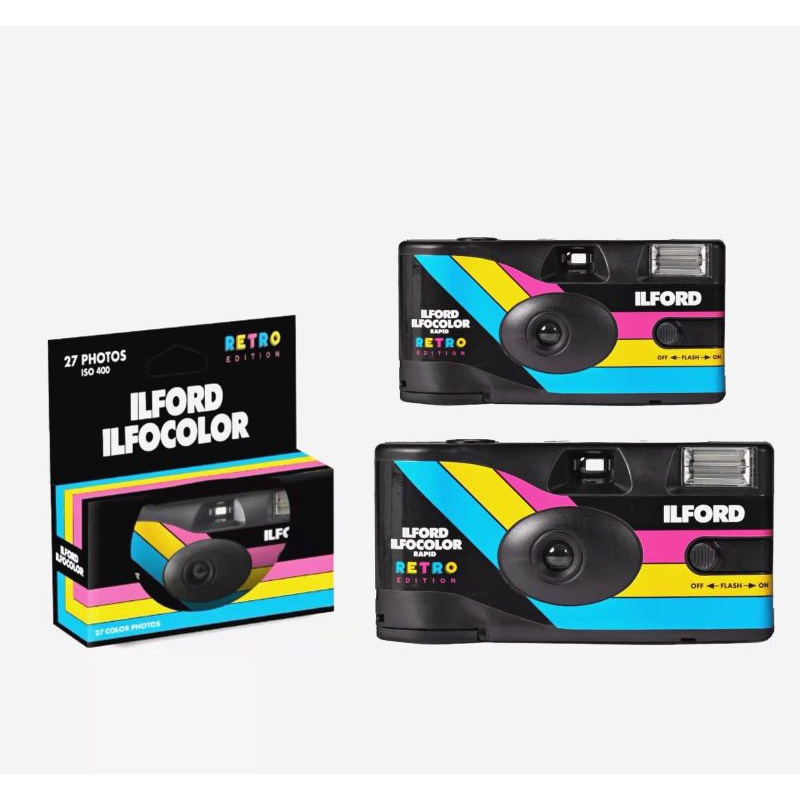 ILFORD ILFOCOLOUR RAPID RETRO 35mm 27 Exposures Disposable Film Camera