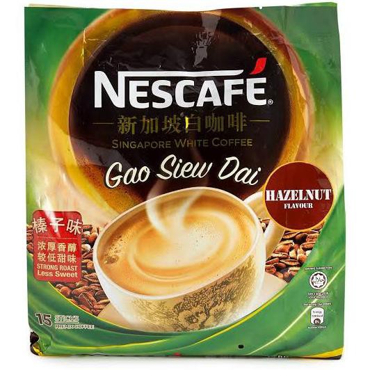 Nescafe white coffee hazelnut gao siew dai 15 Sticks Shopee Singapore