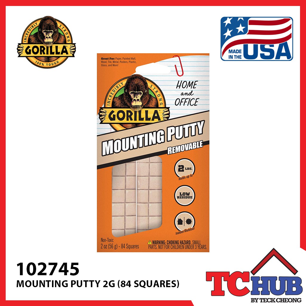 [Gorilla] Mounting Putty (2 G) Shopee Singapore