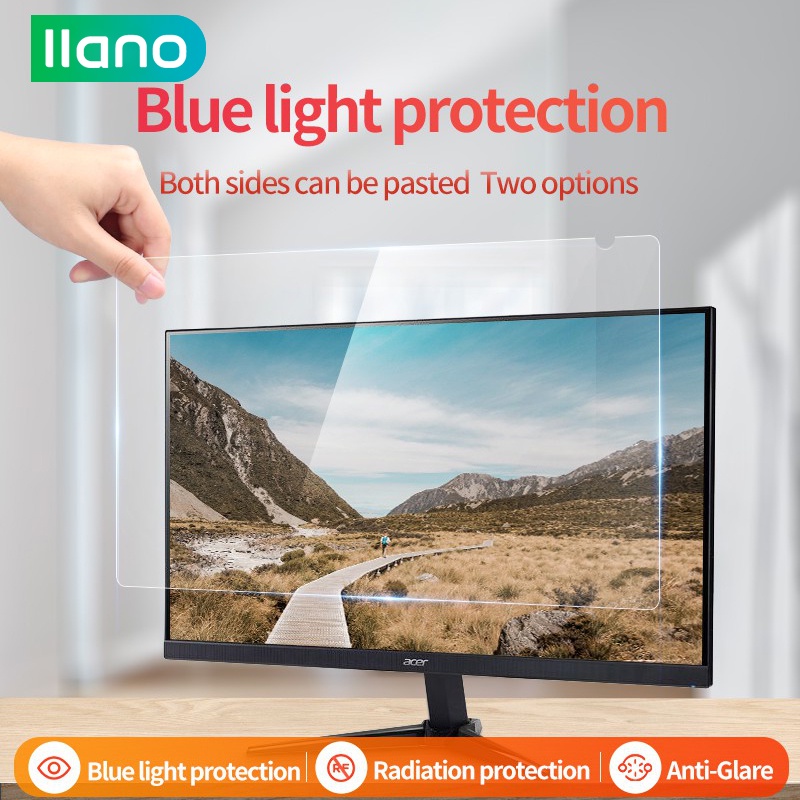 llano Monitor Screen Protector Anti Blue Light Monitor Protector Blue