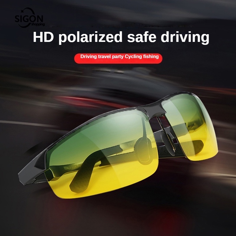 Polarized Sunglasses Day and Night AntiGlare AntiHeadlight Driving Glasses Shopee Singapore