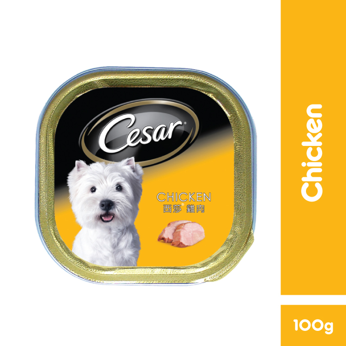 CESAR Dog Food Wet Can Adult Chicken Flavour 100g Shopee Singapore