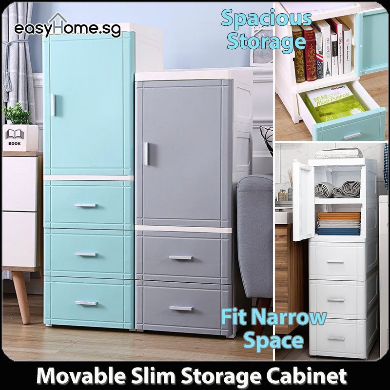Easyhome.sg Slim SY / Plastic Storage Drawers / kitchen
