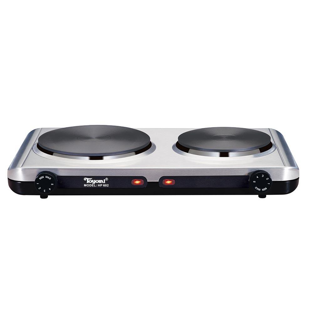 Toyomi Electric Single/ Double Hot Plate with Stainless Steel Body [HP 601/ HP 602] Shopee
