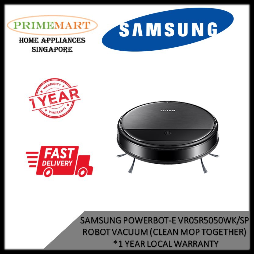 SAMSUNG POWERBOTE VR05R5050WK/SP ROBOT VACUUM (Clean Mop Together) 1 year Local Warranty
