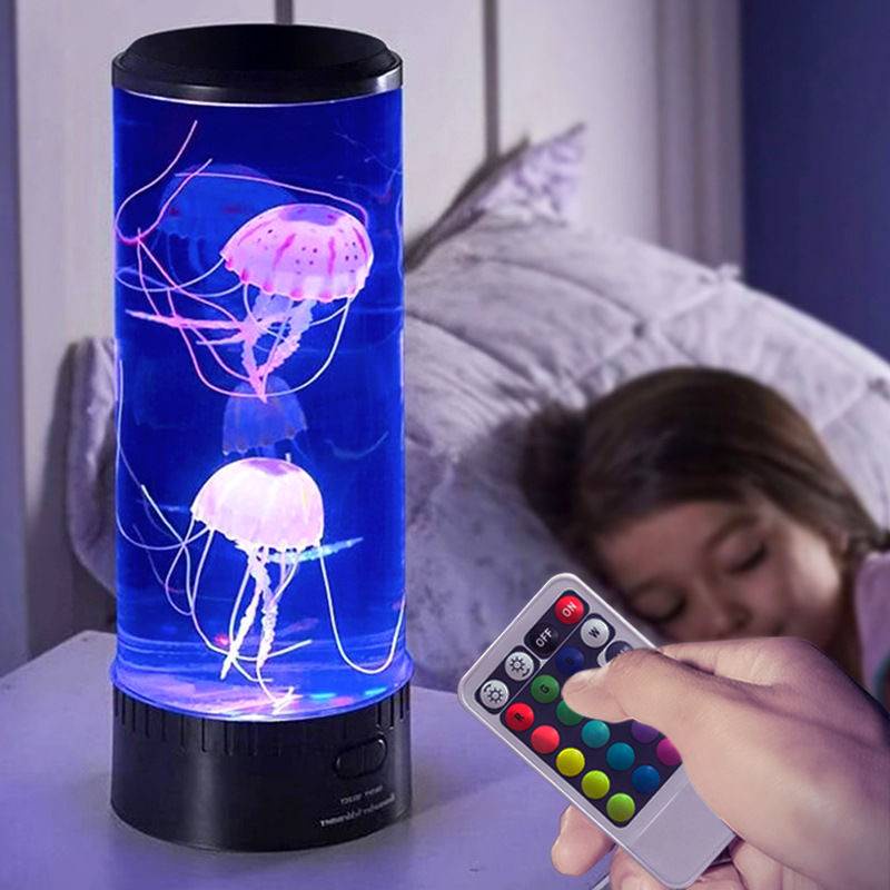 Christmas Gift 16 Colors Jellyfish Lamp Led Night Light RGB Starry Atmosphere Home Decoration