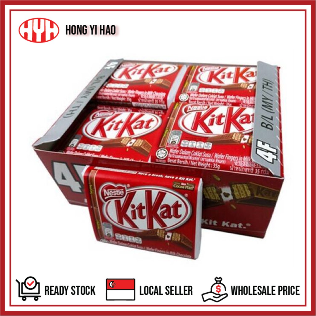 Kit Kat 4 Finger Chocolate Box (24x35g) Shopee Singapore