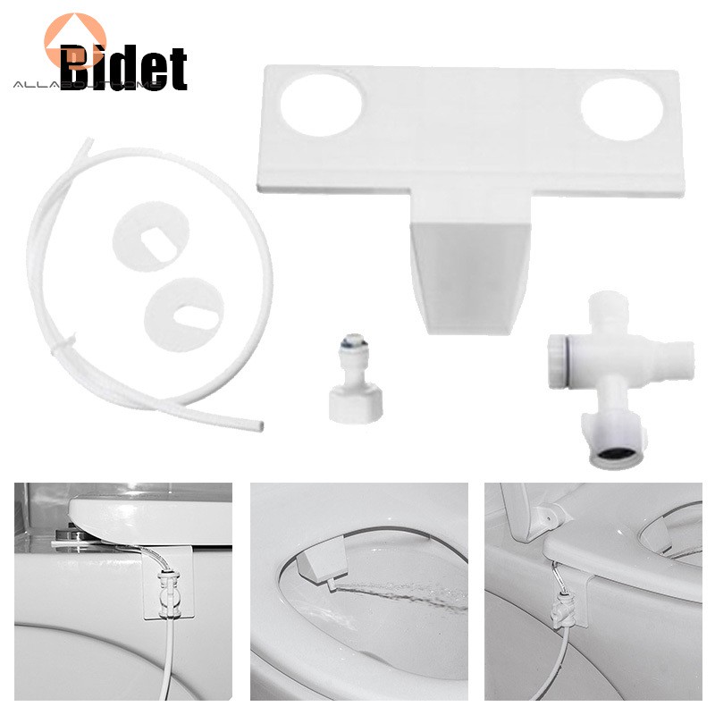 Flushing Sanitary Bidet Spray Bathroom Toilet Seat Water Wash Cleaner