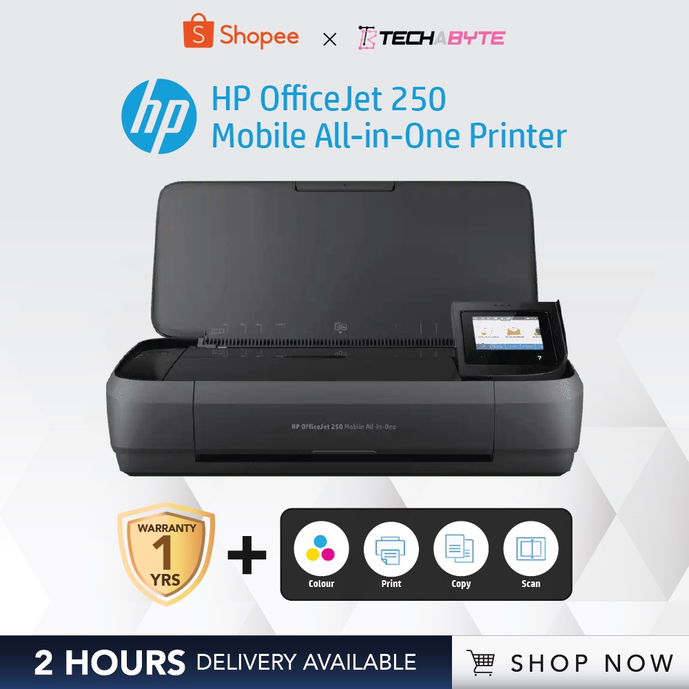 HP OfficeJet 250 Mobile AllinOne Printer Shopee Singapore