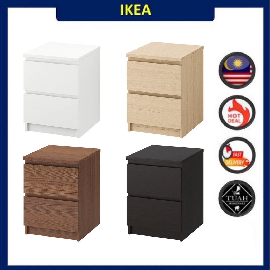 IKEA MALM Chest Of 2 Drawers (40x55 cm) Shopee Singapore
