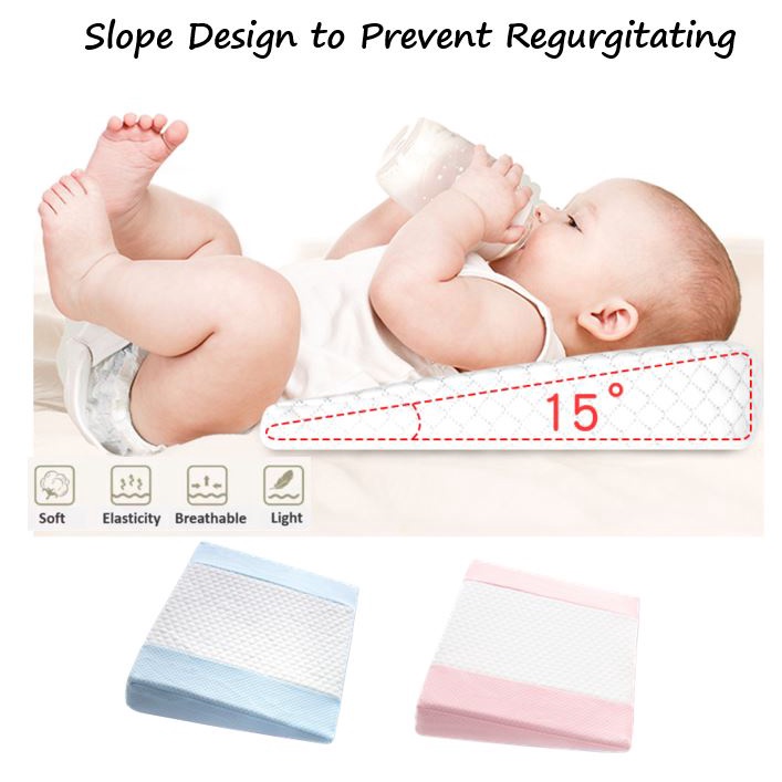 (50cm x 37cm) /(48cm x 35cm) Newborn Sleep Pillow Sleep Wedge Pillow