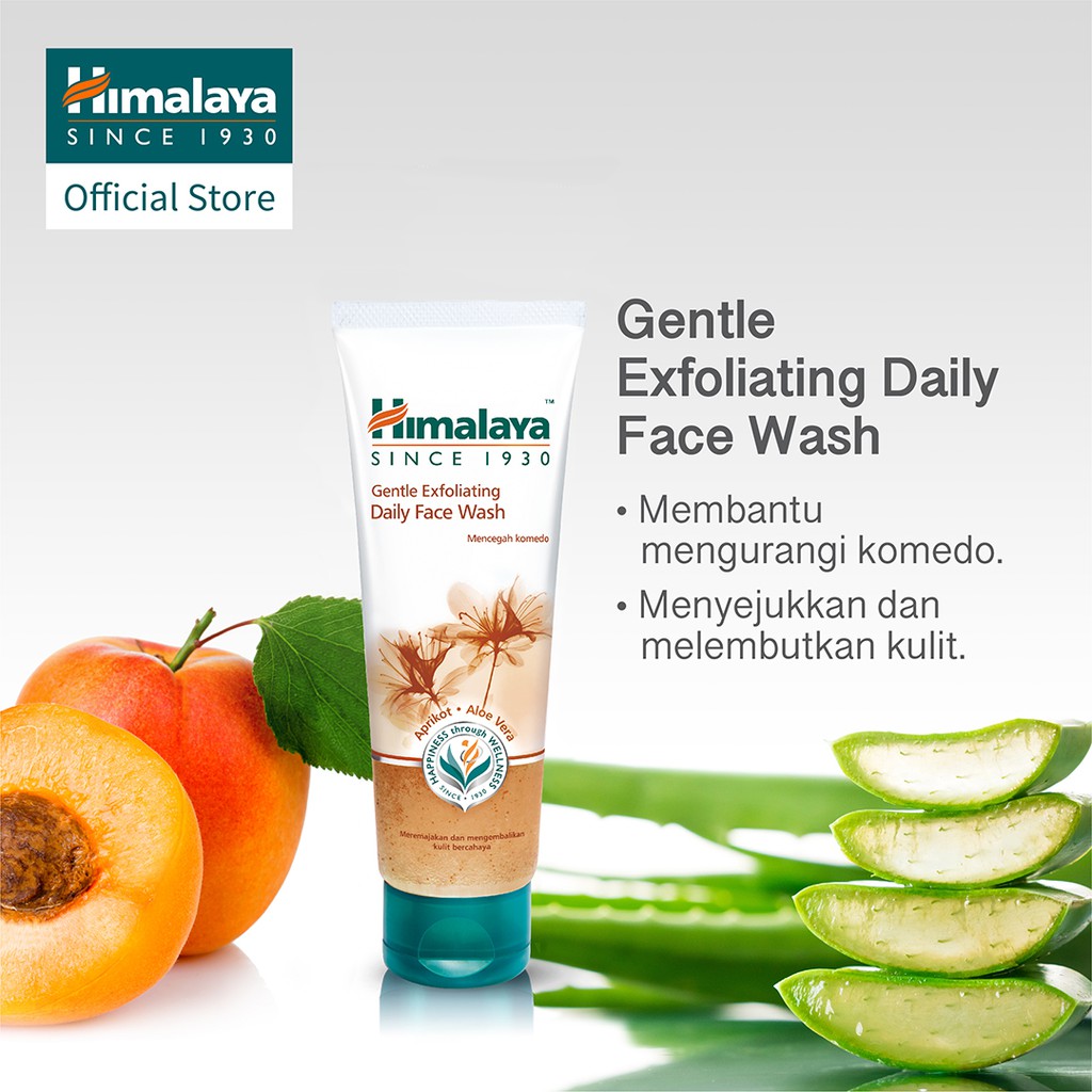 Himalaya Gentle Exfoliating Daily Face Wash 100ml & 50ml Shopee Singapore