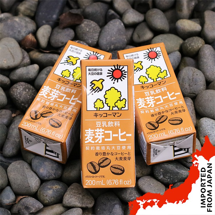 Kikkoman Soy Milk Malt Coffee (200ml) 6 packets Shopee Singapore