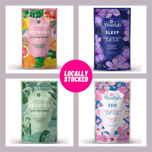 Westlab Bath Salt Recover / Refresh / Sleep / Mindful / Zen / Pink