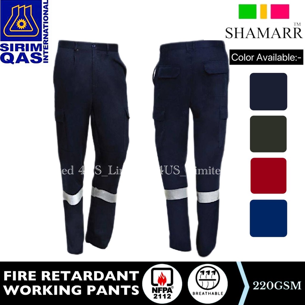 SHAMARR FIRE RETARDANT WORKING PANTS NFPA2112 (FR) PPE SAFETY WORKING