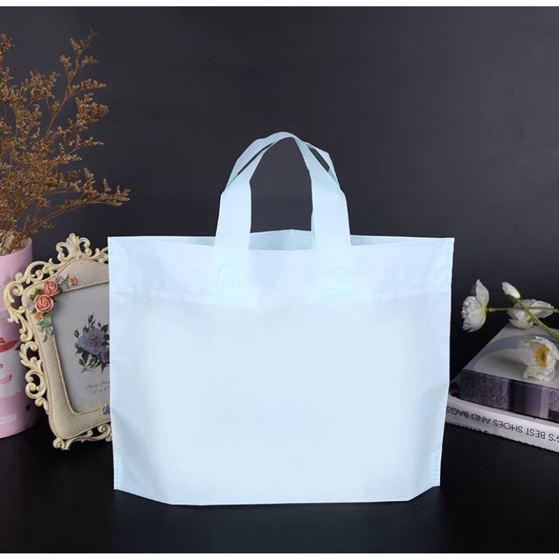 SG Stock 10 pcs set Frosted Premium Plastic Gift Bags Plastics Carrier Goodie Bags Raya