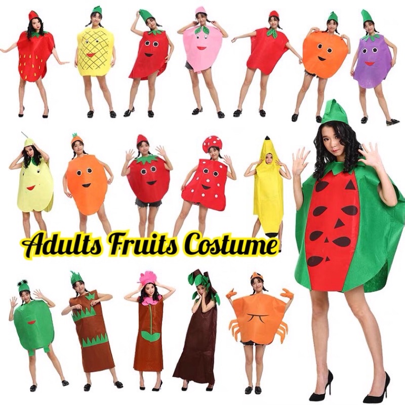 [SG Seller] Adults Fruits and Vegetables Cosplay Costume Fruit Garden