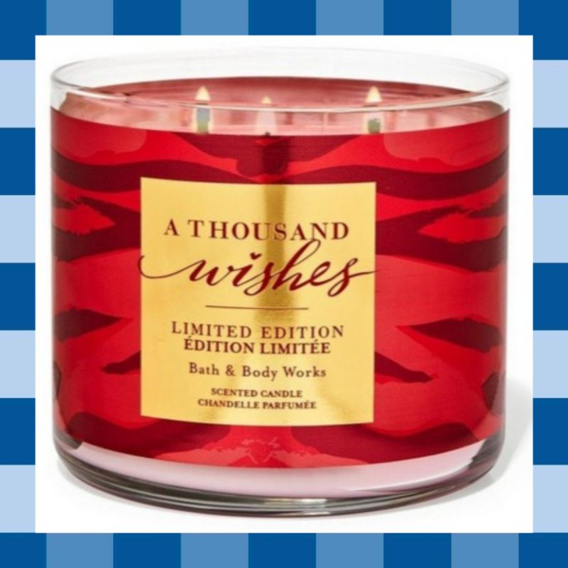 BATH & BODY WORKS BBW 3WICKS CANDLE A THOUSAND WISHES CNY LUNAR