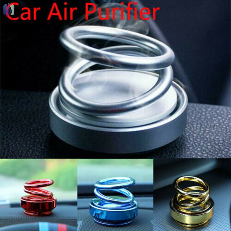 Yy Solar Double Ring Rotating Suspension Car Perfume Air Freshener SG