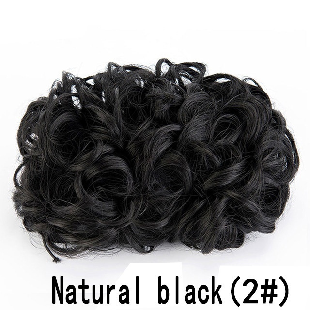 Curly Hair Bun Synthetic Curly Hair Wig Bun Curly Hair Clip In Hair