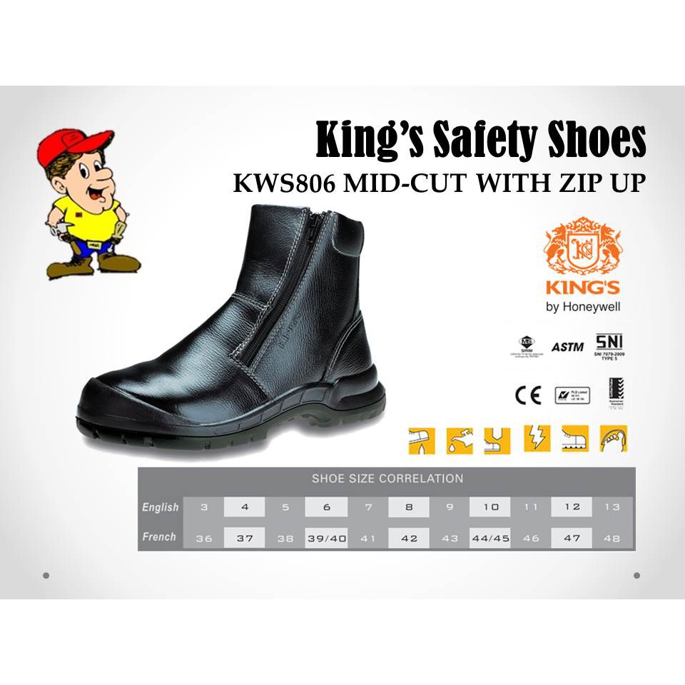 Kings Safety KWD806 Shoes REPLACE TO KWD206 Shopee Singapore