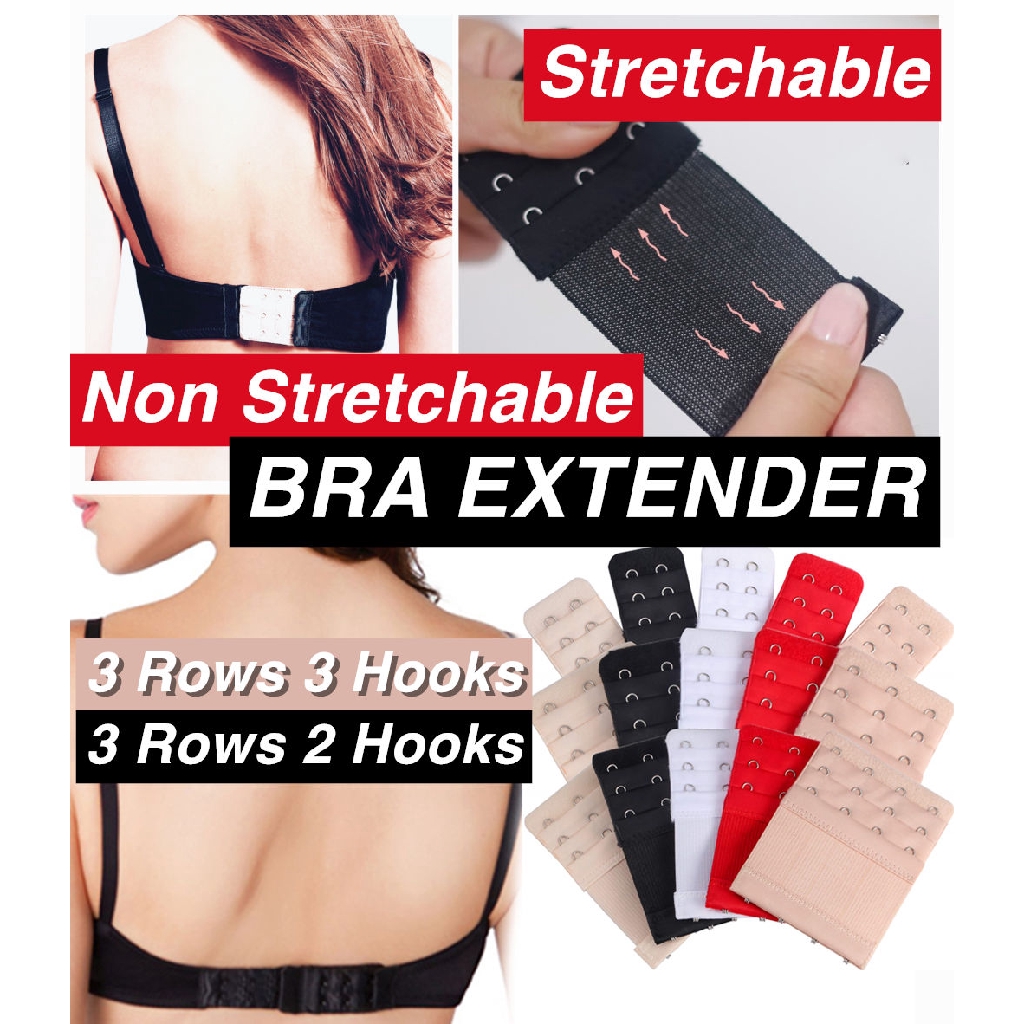 Adjustable Bra Hooks Strap Stretchable Extender 2 3 4 Hook Straps Elastic Hooks Extend Lingerie