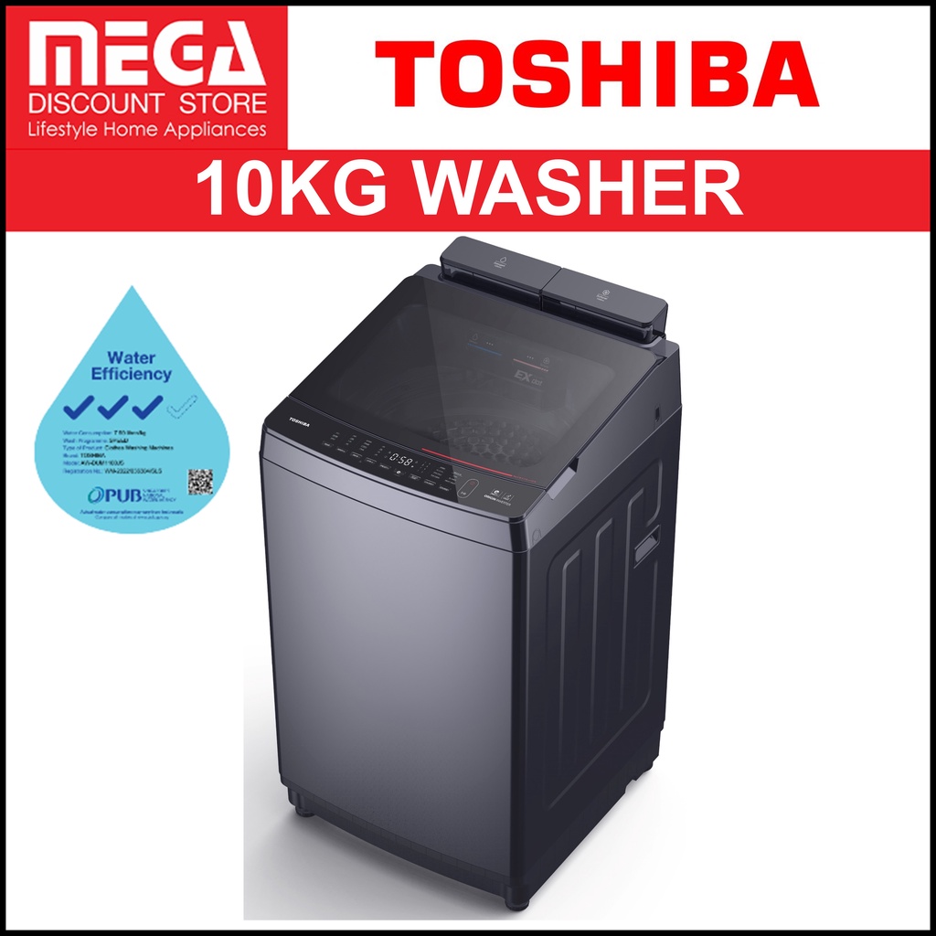 TOSHIBA AWDUM1100JS 10KG TOP LOAD WASHER (3 TICKS) Shopee Singapore
