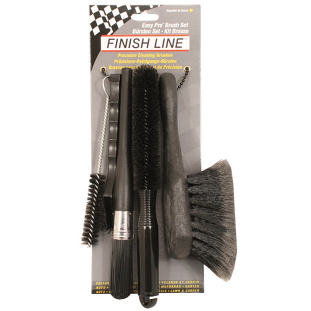 FinishLine Mechanic's Brush Set EasyPro Brush Set Bike Maintenance