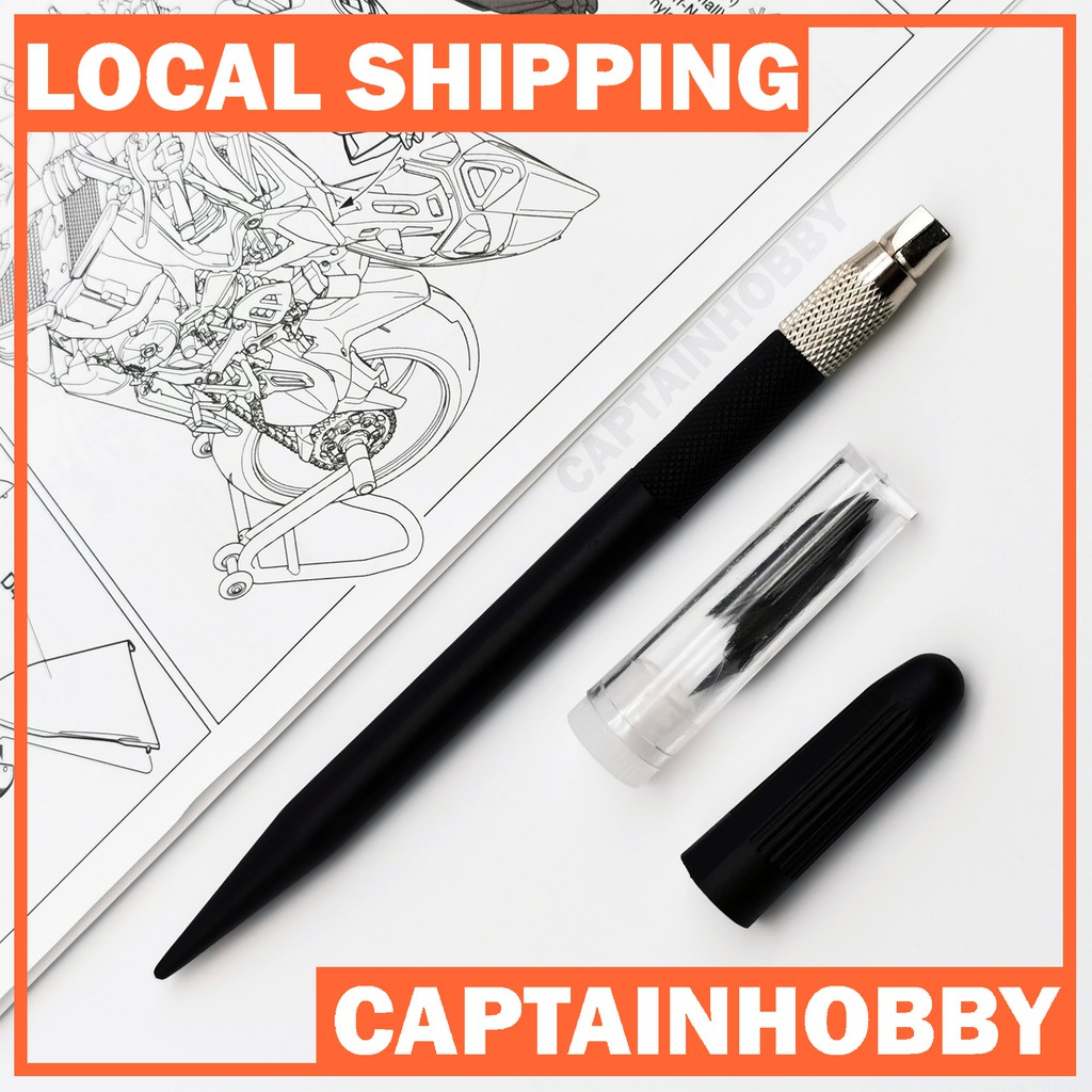 Beginner Hobby Design Knife with 12 Pcs Spare Blades for Gundam Gunpla