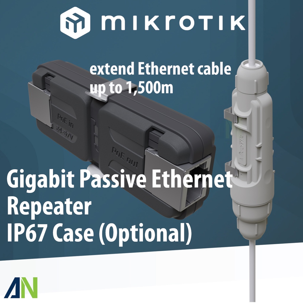 MikroTIk Gigabit Passive Repeater GPeR, optional outdoor IP67