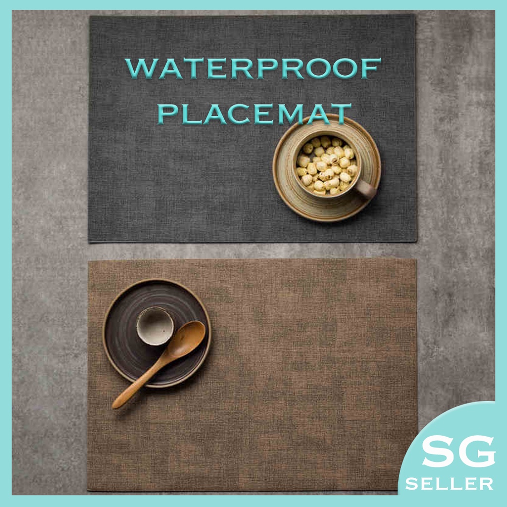 [SG Stock] Placemat/Coaster for Dining Table Waterproof/Heat Resistant