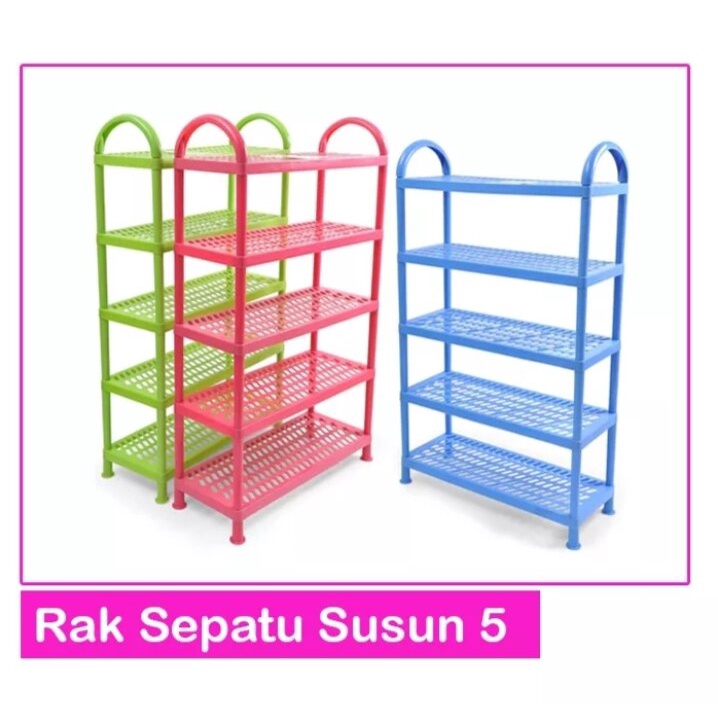 5tier Shoe Rack/Plastic Shoe Rack/Slipper Storage Rack/Shoe Storage