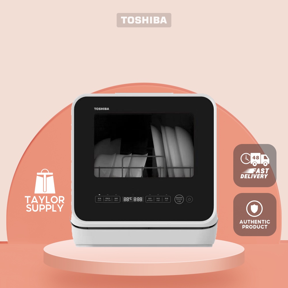 FREE Dishwashing Powder. Toshiba Mini 5L Portable Dishwasher DWS