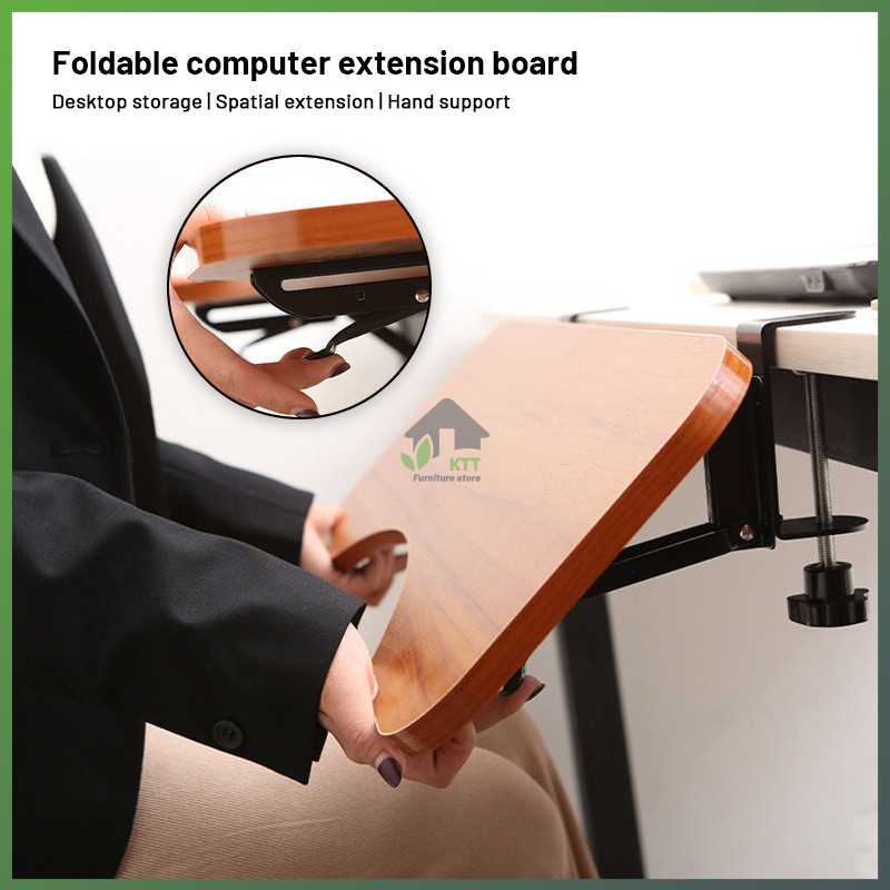 Computer office extension desktop extension board punchfree widening