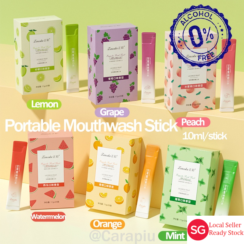Portable Mouthwash Stick Disposable Travel Sachet Mouth Wash Spray Gargle Bad Breath Rinse