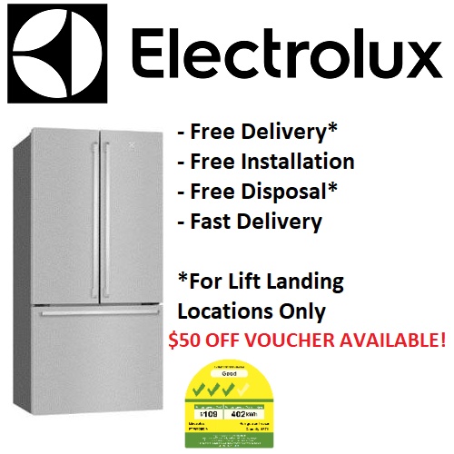 ELECTROLUX EHE5224BA 474L NUTRIFRESH® INVERTER FRENCH DOOR FRIDGE